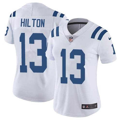 Indianapolis Colts #13 Limited T.Y. Hilton White Nike NFL Road Women JerseyVapor Untouchable jerseys->indianapolis colts->NFL Jersey